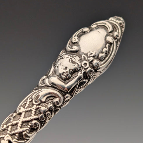 1897年 英国アンティーク 純銀ハンドル シューホーン 靴べら James Deakin & Sons